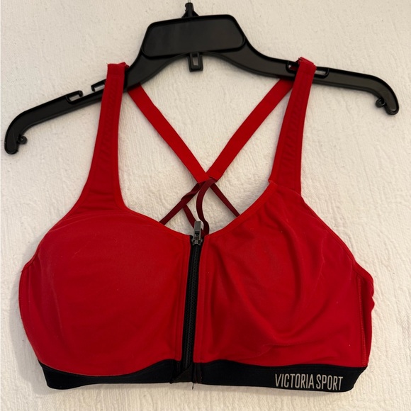 Victoria's Secret Bold Red Sports Bra front close 36 C - Picture 2 of 9